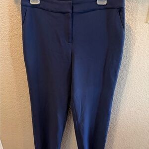 St. John Crepe Knit Top Women’s Size 8 Blue Made in USA Elegant Classic